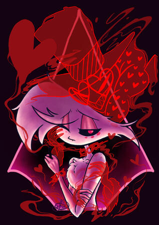 Angel dust and Val - Hazbin Hotel Fanart