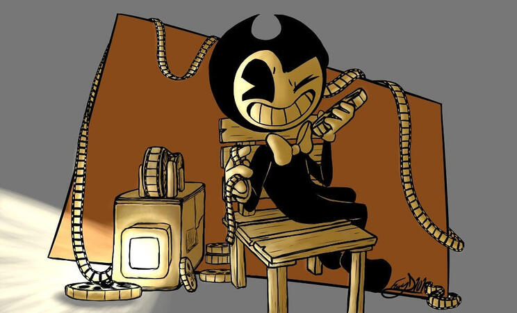 "Behind the film"- Bendy and the Ink Machine Fanart