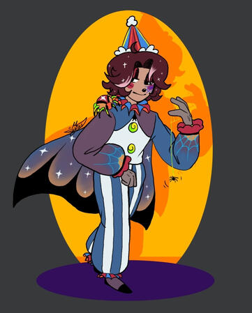 Space Clown Concept drawing