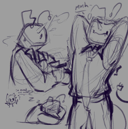 Tenna Sketches- Deltarune Fanart