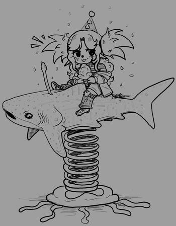 Shark Ride- gift for friend