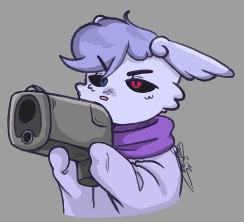 &quot;Rune with gun&quot;- emote