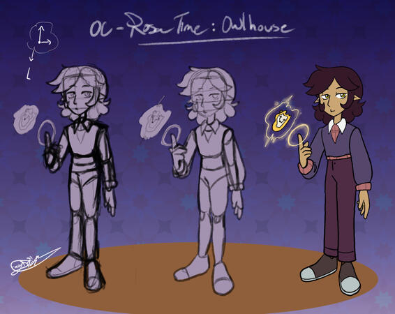 Rosa Time- Oc: style of "Owl House"