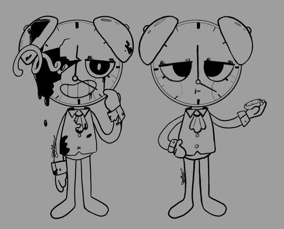 Clock Oc- Concept (lineart)