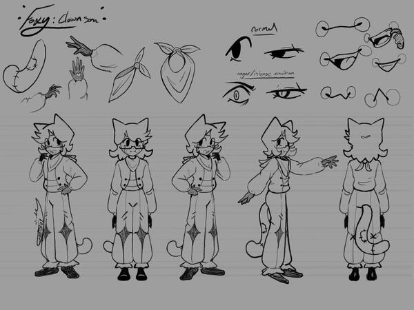 Foxy (me) - clown sona