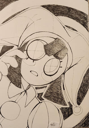 Pomni- &quot;Amazing Digital Circus fanart- pen